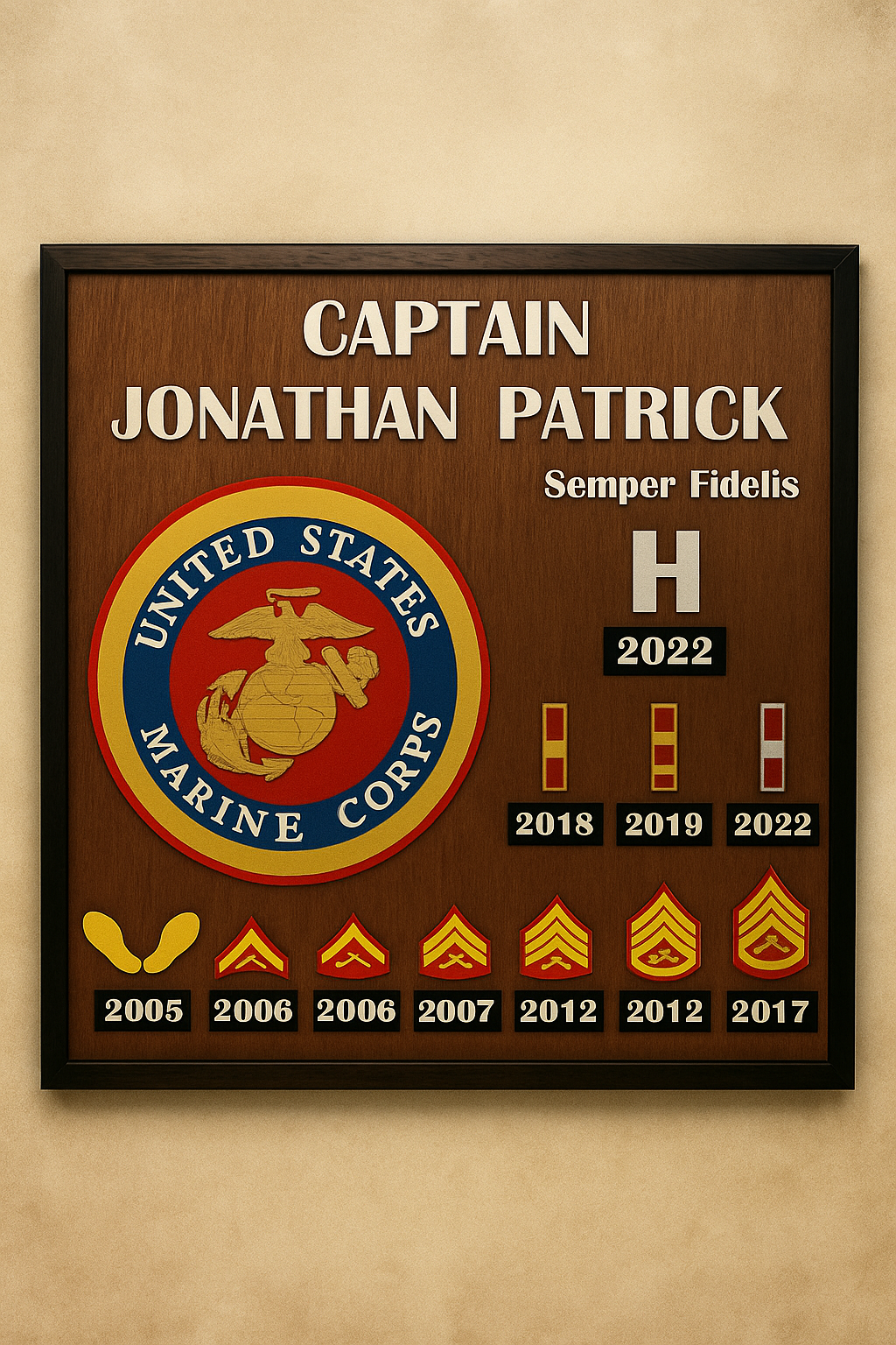 Custom Made Military Service Art